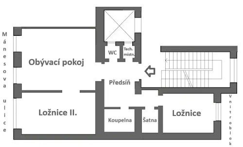 Prodaný  byt 3+kk 85 m²