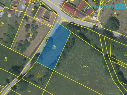 Prodej stavebního pozemku 1125 m²