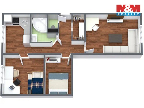 Prodaný byt 2+1 60 m²