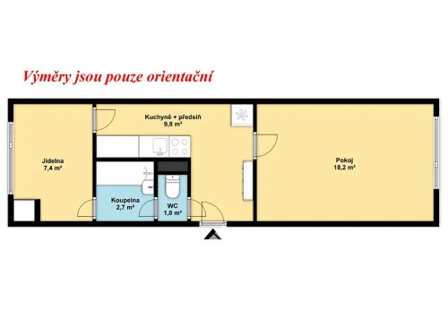 Prodaný byt 1+1 39 m²