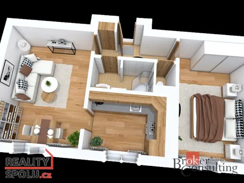 Prodaný  byt 2+1 54 m²