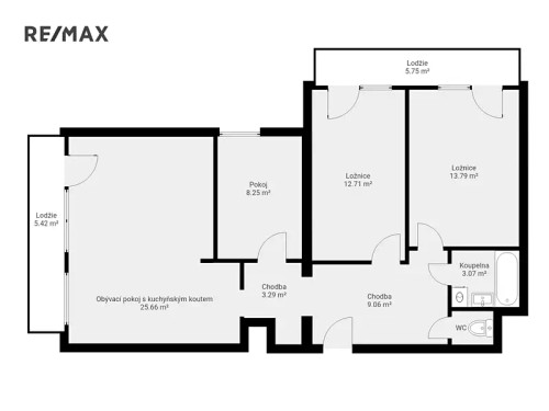 Prodaný  byt 4+kk 88 m²