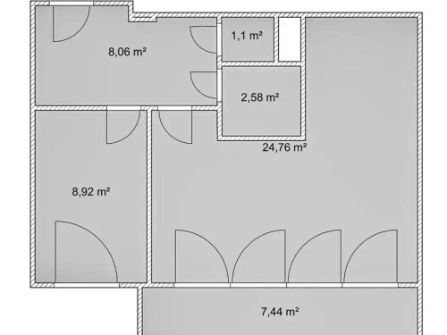 Prodaný byt 2+kk 46 m²