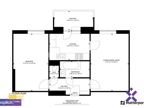 Prodej bytu 2+1 54 m²
