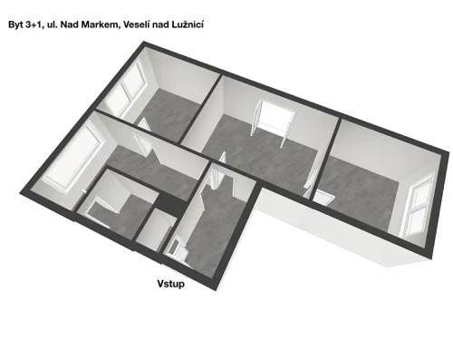 Prodaný  byt 3+1 62 m²