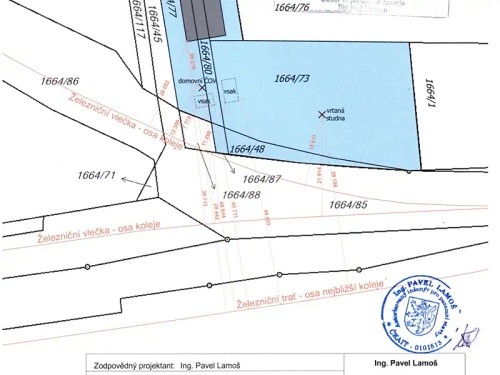 Prodej stavebního pozemku 1733 m²
