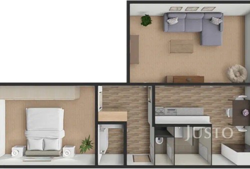 Prodaný byt 2+1 61 m²