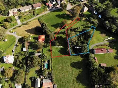 Prodej stavebního pozemku 1386 m²