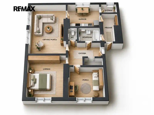 Prodej bytu 3+1 78 m²