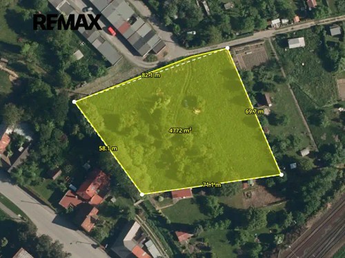 Prodej stavebního pozemku 4772 m²