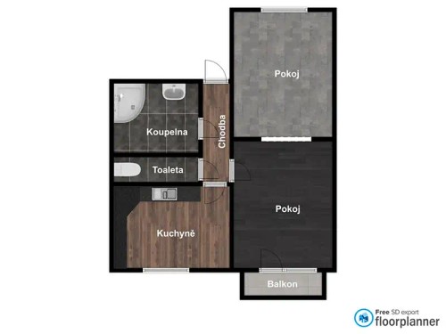 Prodaný byt 2+1 58 m²