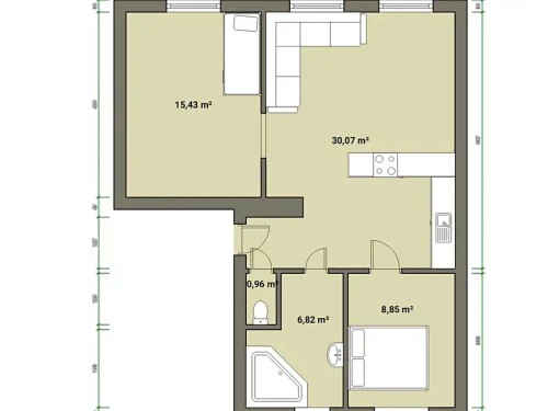 Prodej bytu 3+kk 62 m²