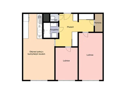 Prodaný byt 3+kk 64 m²