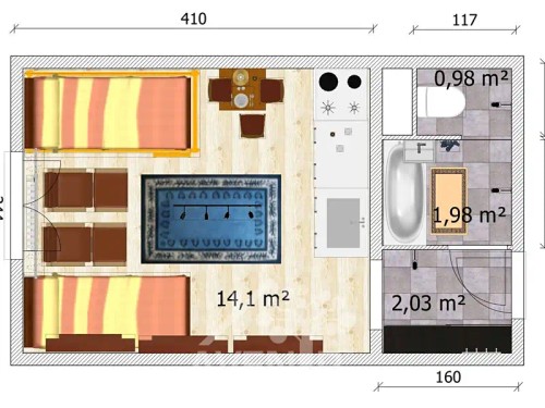 Prodej bytu 1+kk 19 m²