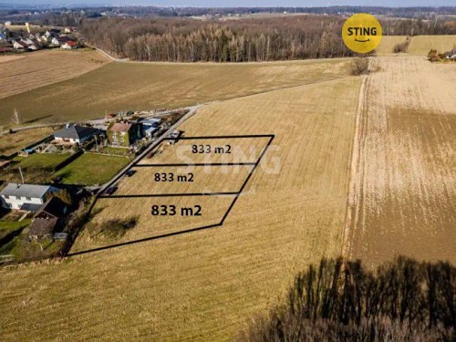 Prodej stavebního pozemku 833 m²