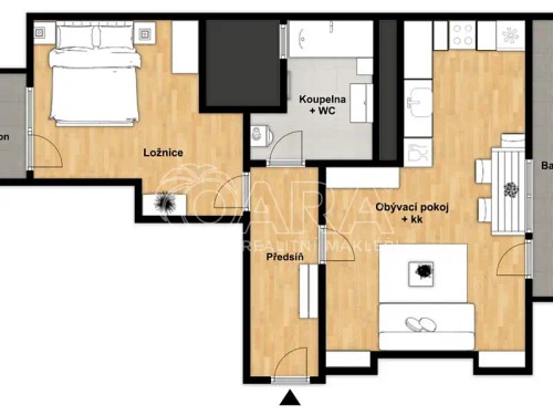 Prodaný byt 2+kk 48 m²