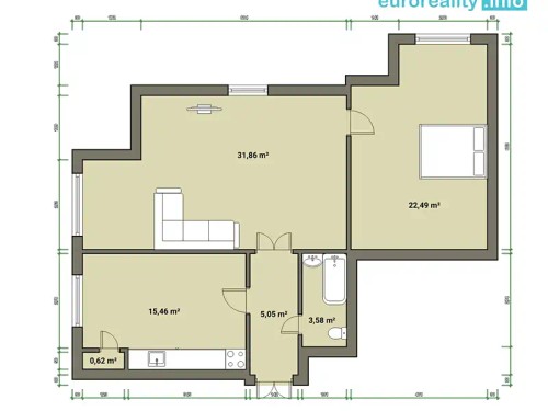 Prodej bytu 2+1 79 m²