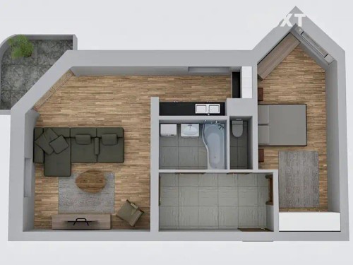 Prodaný  byt 2+kk 58 m²