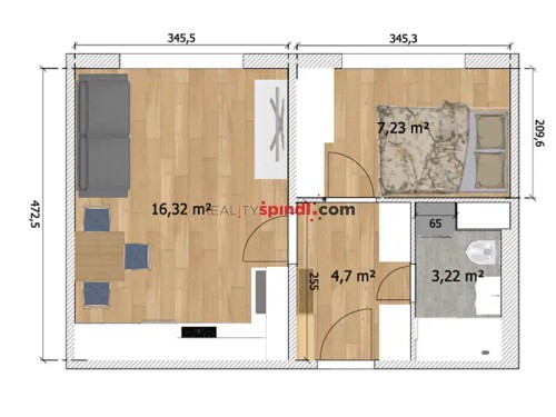 Prodej bytu 1+1 31 m²