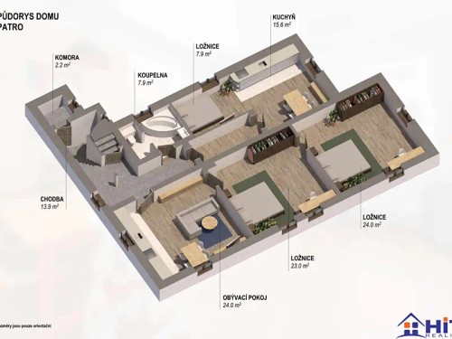 Prodej vily 330 m², pozemek 701 m²