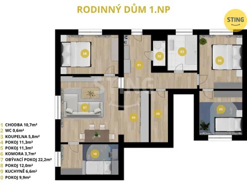Prodej domu 135 m², pozemek 914 m²