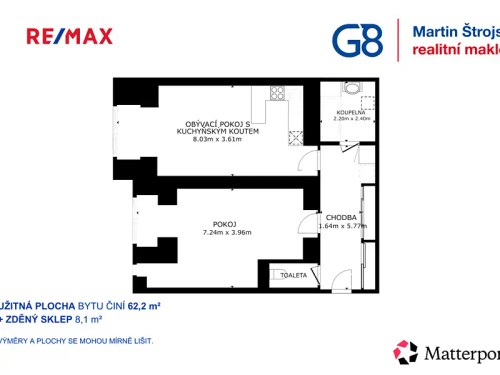 Prodej bytu 2+kk 62 m²
