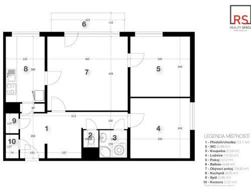 Prodej bytu 3+1 76 m²