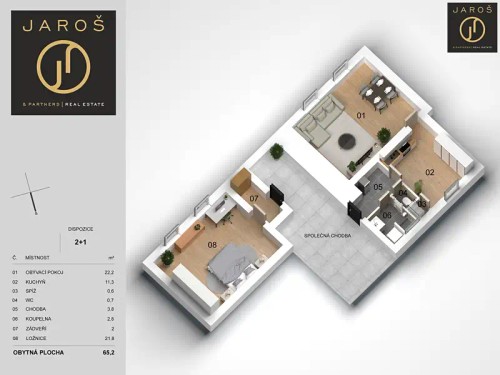 Prodaný byt 2+1 65 m²