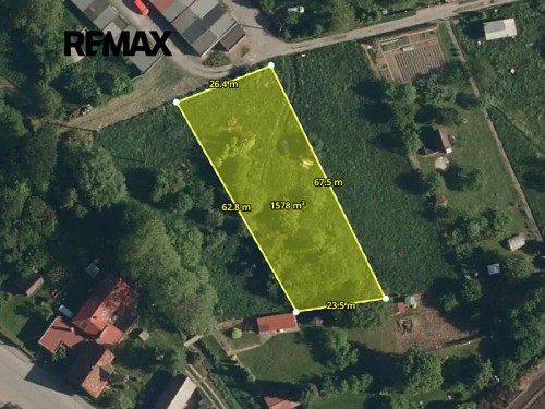Prodej stavebního pozemku 1578 m²