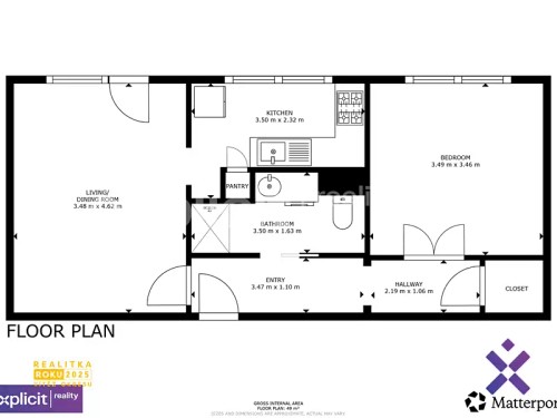 Prodej bytu 2+1 49 m²