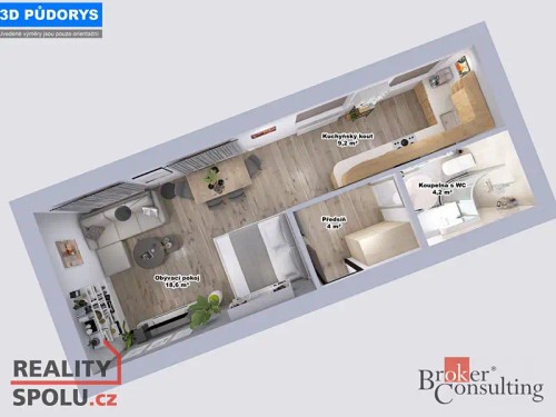 Prodaný byt 1+1 36 m²