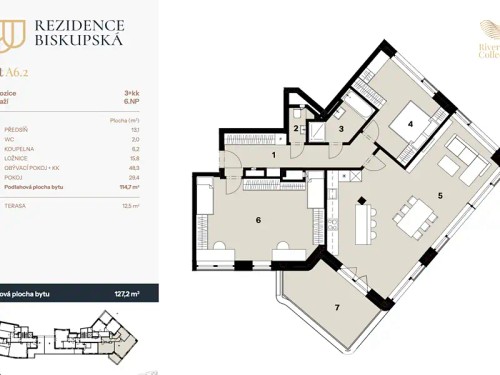 Prodej bytu 3+kk 114 m²