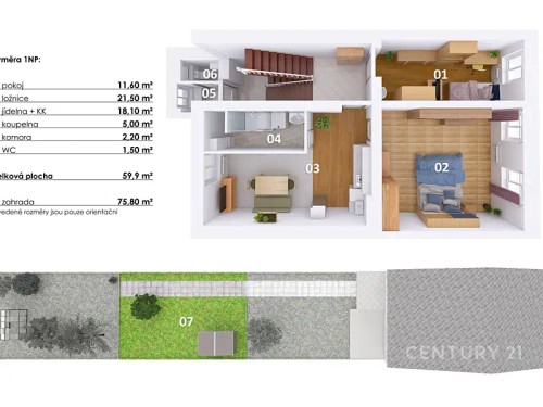 Prodej bytu 3+kk 63 m²