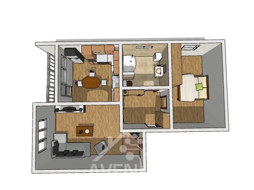Prodaný byt 2+1 47 m²