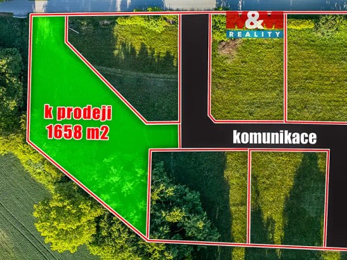 Prodej stavebního pozemku 1658 m²