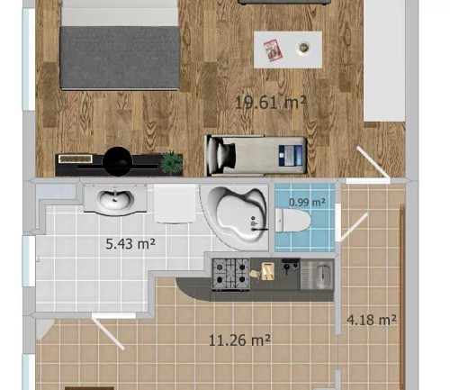 Prodej bytu 1+1 45 m²