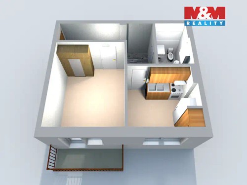 Prodaný  byt 1+1 33 m²