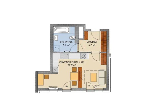 Prodej bytu 1+kk 36 m²