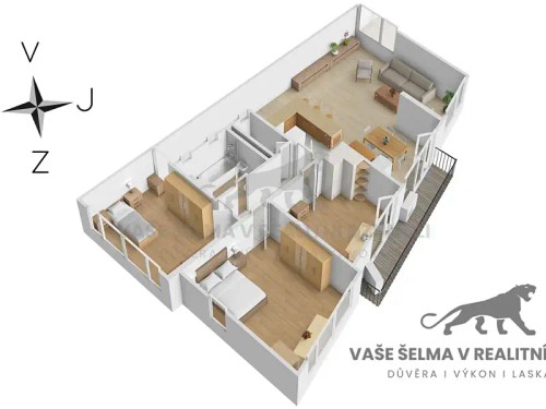 Prodej bytu 4+kk 116 m²