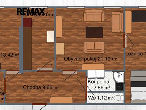 Prodej bytu 3+1 83 m²