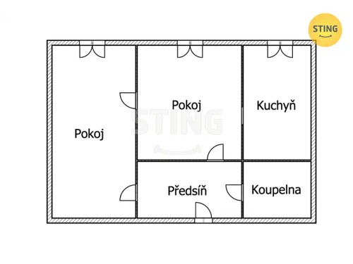 Prodej bytu 3+kk 57 m²