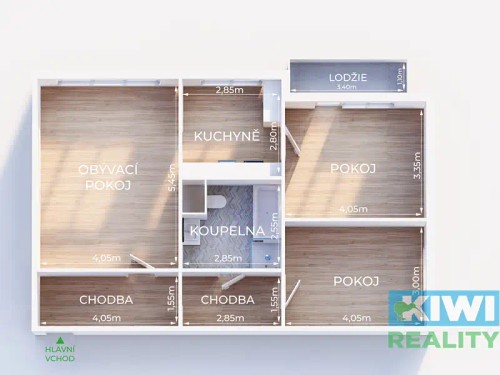 Prodej bytu 3+1 74 m²
