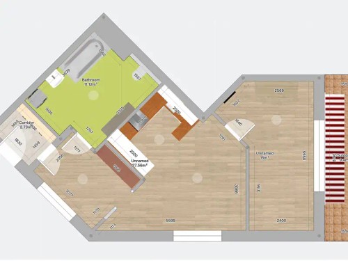 Prodaný byt 2+kk 57 m²