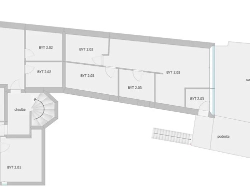 Prodej bytu 2+kk 53 m²