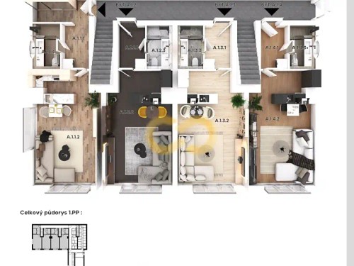 Prodej bytu 3+kk 55 m²