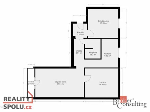 Prodaný byt 3+1 76 m²