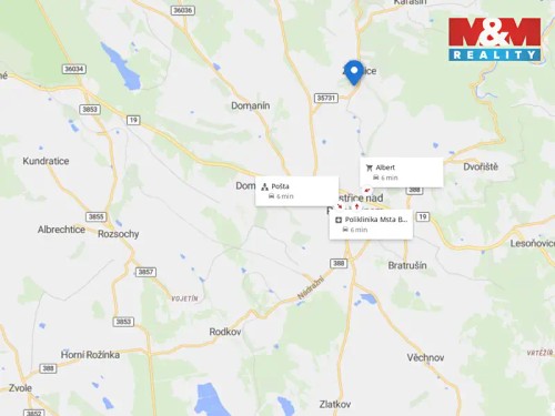 Prodej stavebního pozemku 1202 m²