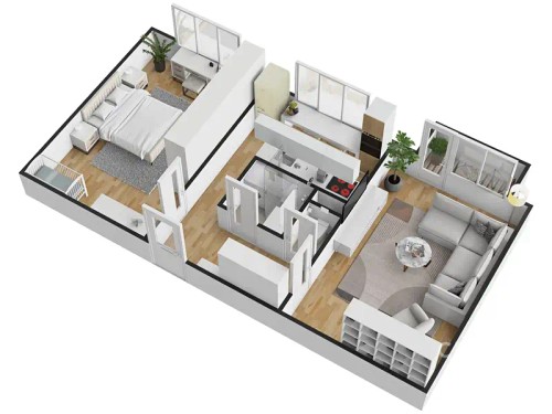 Prodej bytu 2+1 54 m²