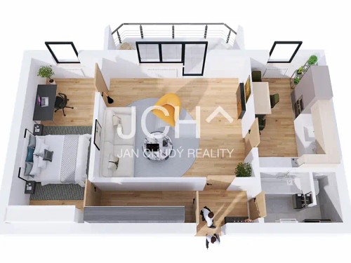 Prodaný byt 2+1 43 m²