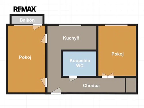 Prodej bytu 2+1 47 m²